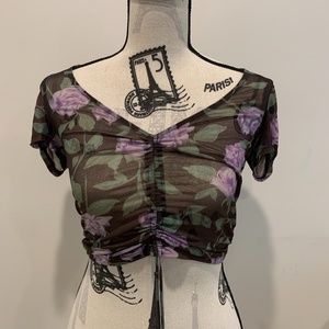 Urban Outfitters Floral Crop Top